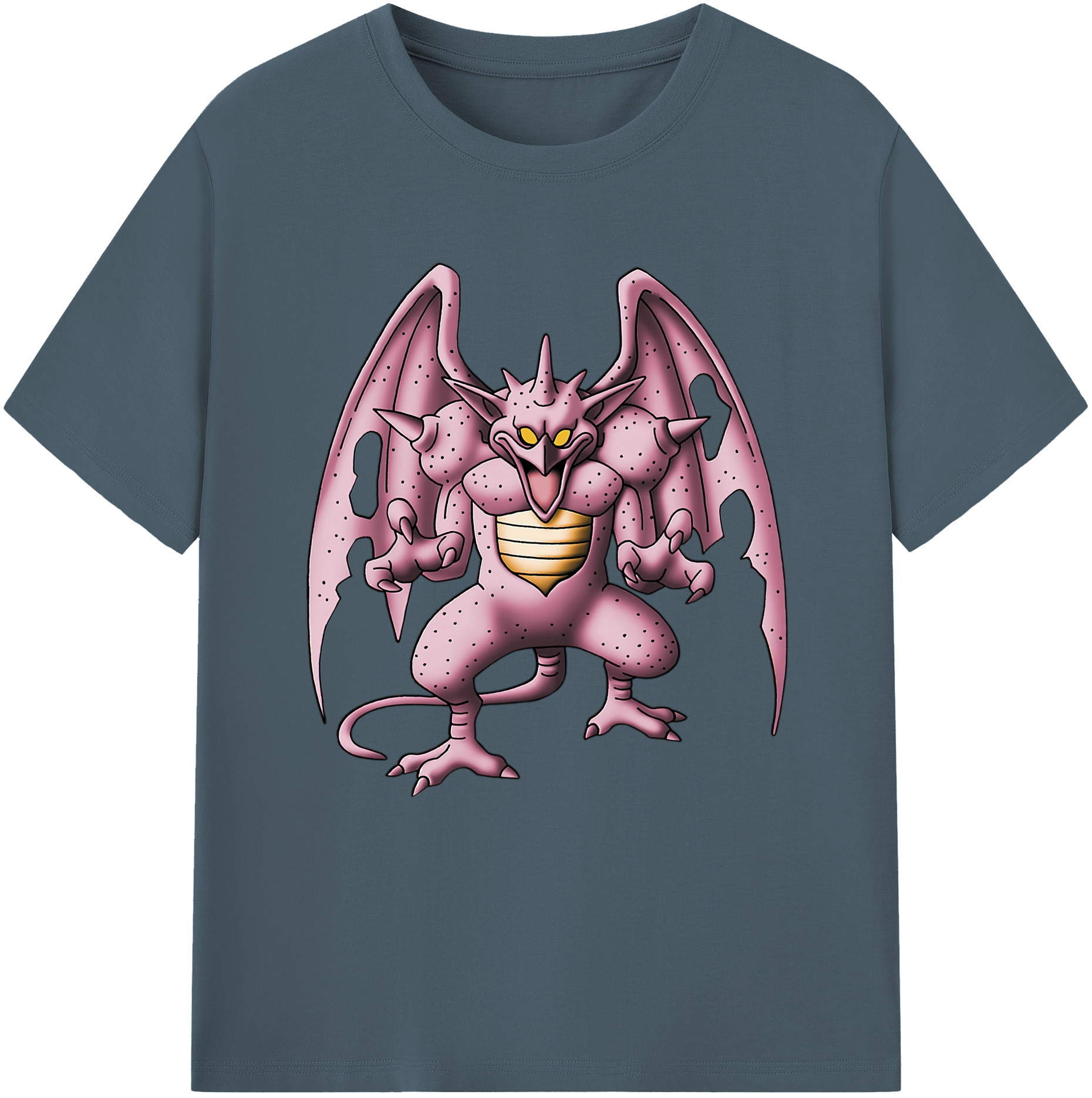（画像用） ドラゴンクエスト Doragon Kuesuto Dragon Quest 綿100％半袖Tシャツ（フロントプリント）
